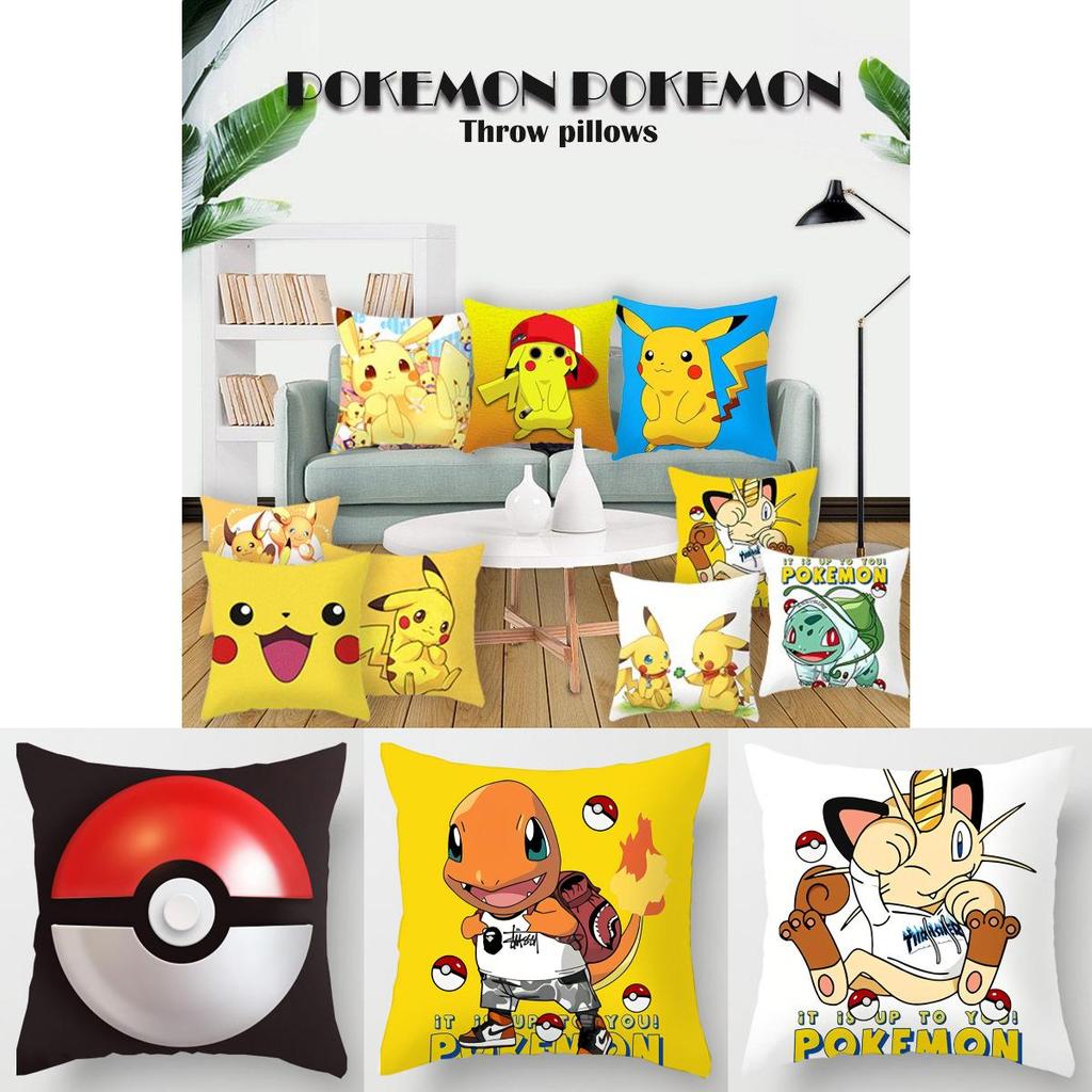 Bezaubernder Pokémon Kissenbezug für weichen und kuscheligen dekorativen Kissenbezug