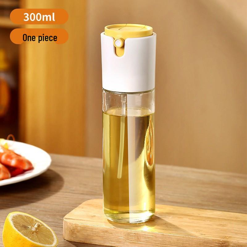 Dual-Use Oil Dispenser: Glass Bottle with Non-Drip Spray & Pour Function for Controlled Oil Dispensing