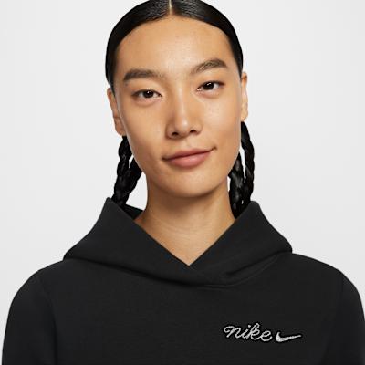 Women's Sweatshirt Nike Sportswear Phoenix Fleece Brand Logo Letter Fleece Lined Slim Fit Hooded Long Sleeved