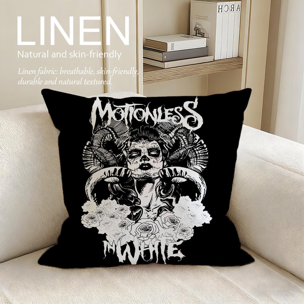 Music Motionless In White Cushion Cover Pillowcase Set Pcs x x Breathable Washable Sofa Cushion Cover