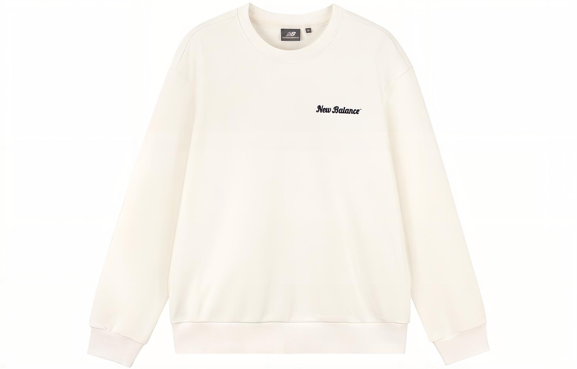 New Balance Sweatshirts Unisex Beige Crew Neck Moderate Regular 5CD38141-IV XXL