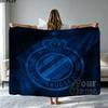 1PC Club Brugge KV Custom Name Patterned Flannel Blanket Suitable For All Seasons for Home Decor Warmth and Comfort Gifts Holiday Present