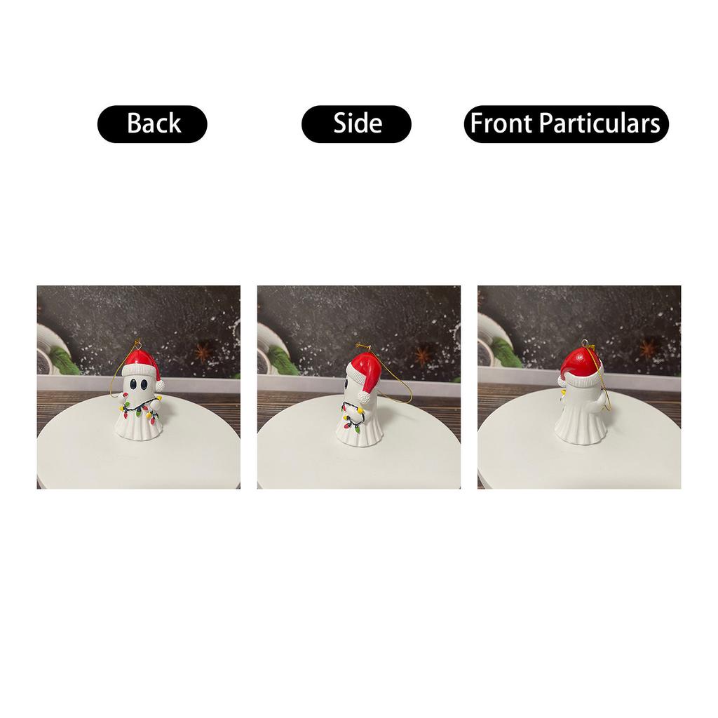 Christmas Hat Spirit Body Three-dimensional Cartoon Decoration Pendant Christmas Gift Hanging Decoration