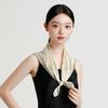 New 12mm silk crepe satin 100% mulberry silk scarf, high-end versatile accessory, silk scarf square scarf