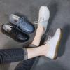 Frühling Frauen Flache Schuhe Handgemachte Nähen Echtes Leder Kuh-muskel Weichen Boden Täglichen Spitze Up Frauen Casual Schuhe