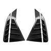 Car Rear Window Side Vent Shutter Louver Cover Trim Car Accessories Carbon Fiber For Kia Rio K2 2011~2015 Sedan Russia Version