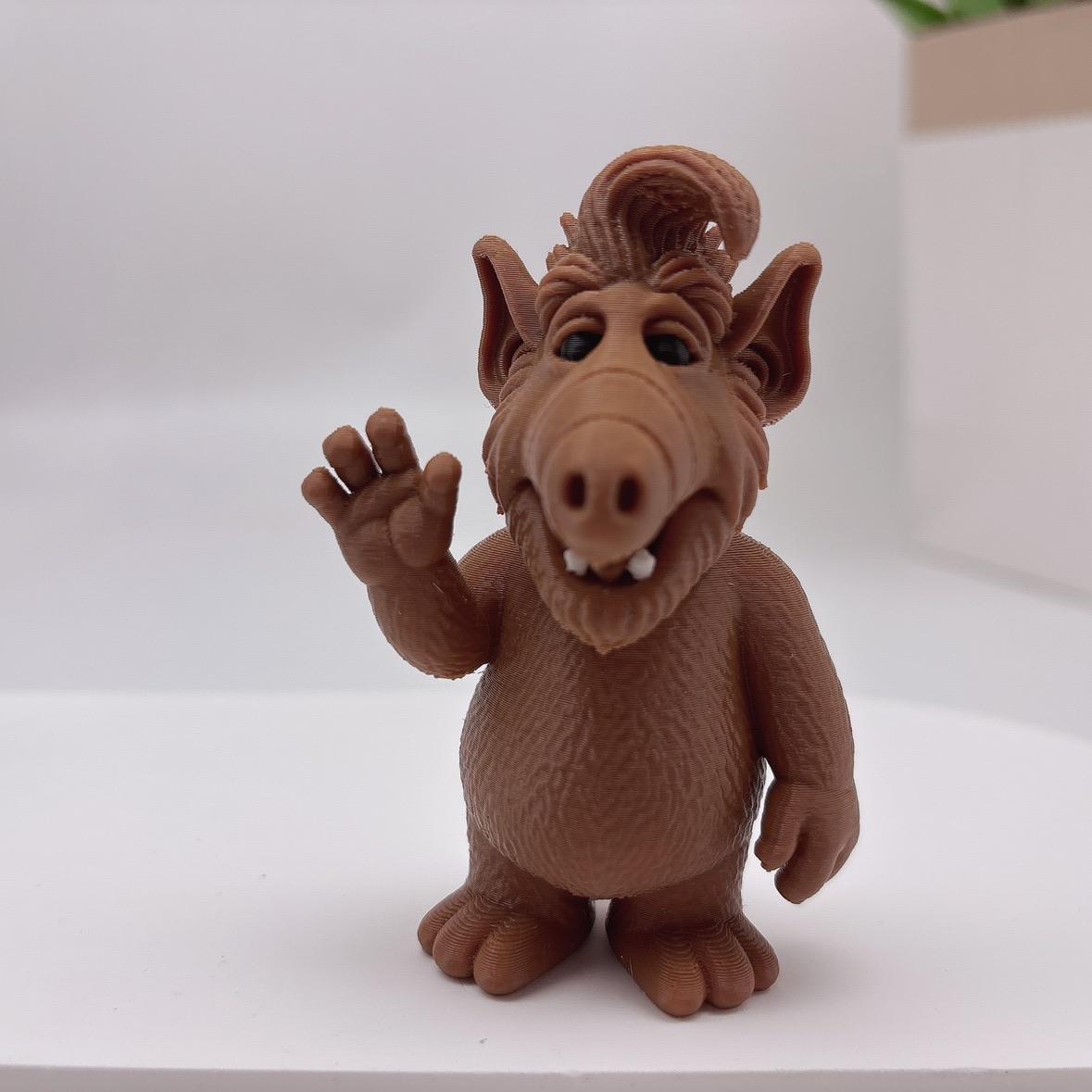

3D-друк Прибулець ALF, що махає, Декоративна прикраса, Найжадібніший пухнастий прибулець ALF, Статуетка, що махає - Декорація для дому, робочого столу, саду