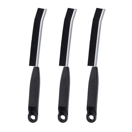 1/3Pcs Gap Cleaning Brush Hard Bristles Non-Slip Handle Hanging Hole Design Gap Scrubber for Narrow Gaps Corners Edges