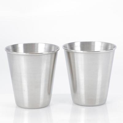 75ml Stainless Steel Wine Glass, Single Layer Curled Open Cup for Cold Drinks, Beer, and More.