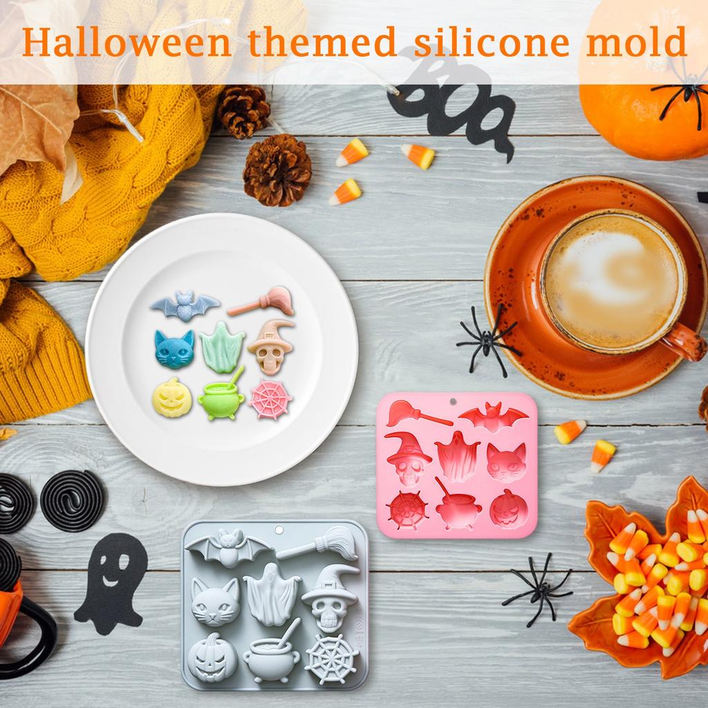 Halloween Themed Silicone Mold Dripping Glue Cake Chocolate Mold