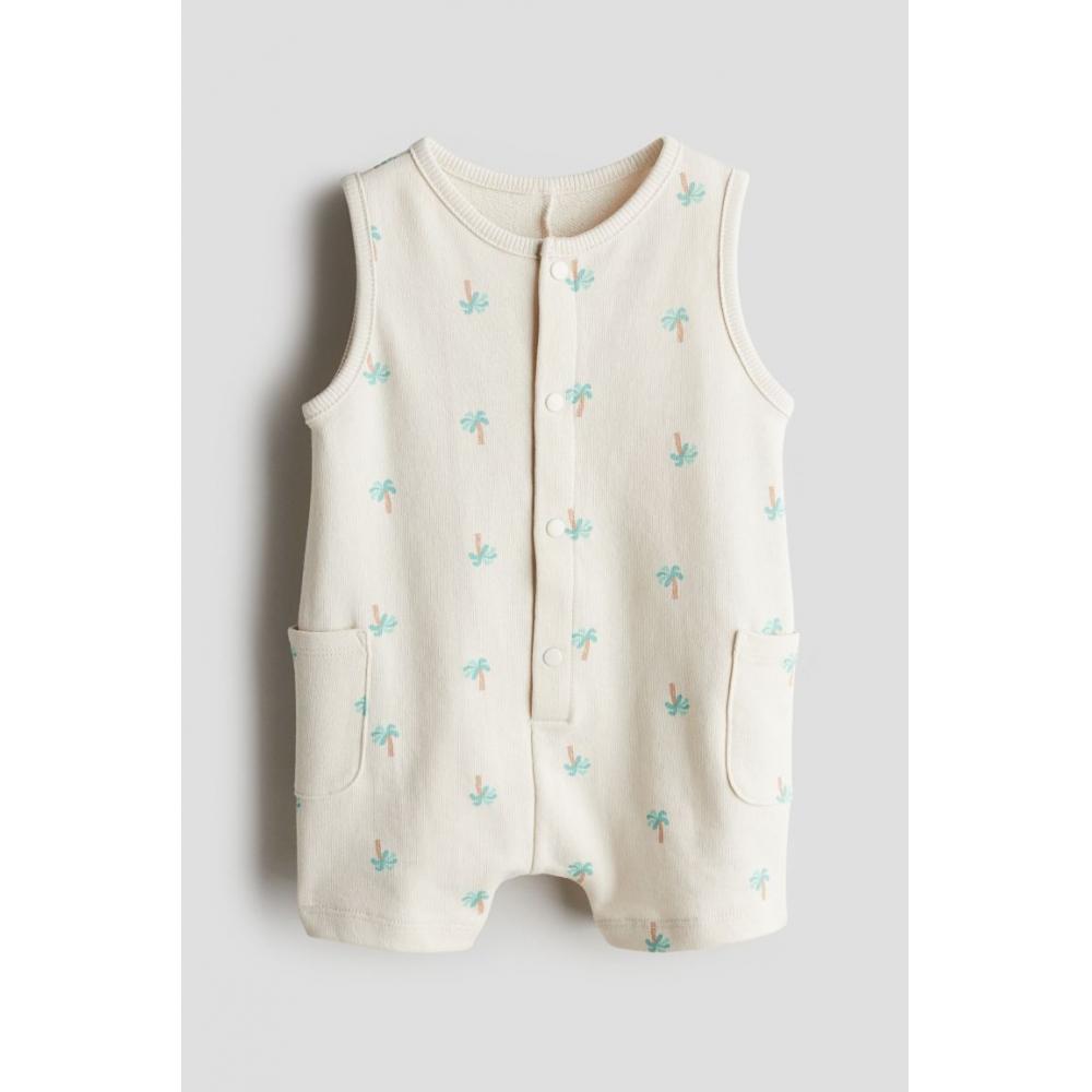 

Комбинезон без рукавов HM светло-бежевого цвета пальмы