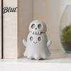 Skull Ghost Ornament 3D Printed Figurine Spooky Gothic Statue Mini Decor Cartoon for Table Centerpiece Shelf Desk Office