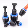 10pcs PP PPF4 /6/8/10/12mm Pneumatic Blanking Pipe End Cup Plugs Air Hose Tube Push Fit Connector Plastic Plug Ventilation Valves 4