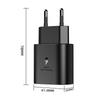 Geeignet für Samsung S24 Schnellladung Europäischer Standard A+C Anschluss Handy-Ladegerät Note20/S21 PD25W Ladekopf