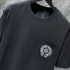 8043 CHROME HEARTS 2025 Summer New High Quality Cotton Round Neck Loose Large Size Men's and Women's T-shirt Couple T-shirt