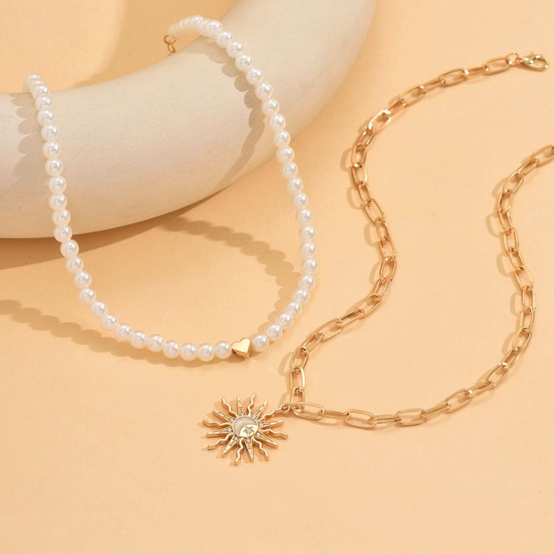 Bohemian Shell Chain Clavicle Necklace  Rice Beads Multi Layered Necklace Summer Sexy Beach Jewelry Gifts