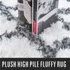 160X230CM Stor størrelse Plysj pelsteppe Fluffy Myk Fløyel Shaggy Teppe Soverom Dekor Moderne Hjem Gulvmatte Barnerom Dekor