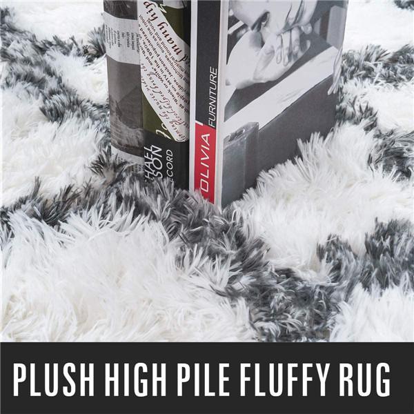 160X230CM Stor størrelse Plysj pelsteppe Fluffy Myk Fløyel Shaggy Teppe Soverom Dekor Moderne Hjem Gulvmatte Barnerom Dekor