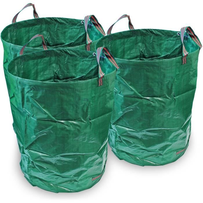 Sac de déchets - CAMPTECK - 300L - Polypropylène durable - 4 poignées - Hydrofuge