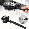 Espresso Machine Cleaning Brush for Portafilter Group Head with Durable Handle and Multi-Angle Bristles for Thorough Coffee Residue Removal