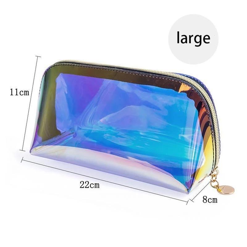 

Tpu Cosmetic Bag Transparent Waterproof Colorful Shell Wash Portable Storage Bag Toiletries Organizer