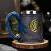 304 Stainless Steel Inner Gothic Flying Dragon Beer Stein 3D Embossed Coffee Mug  Party