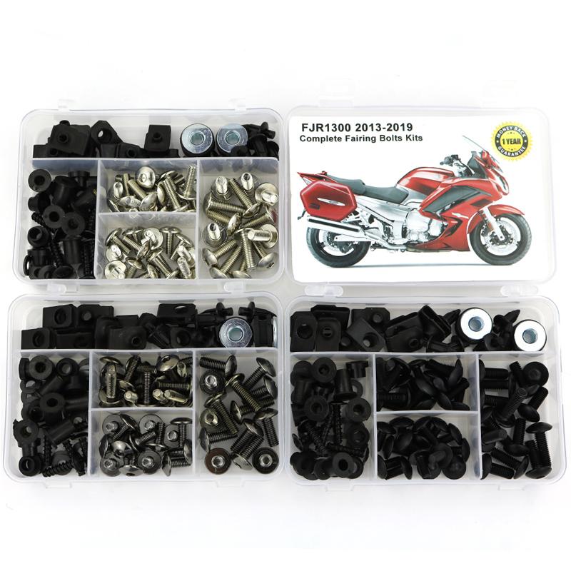 Fit For Yamaha FJR1300 2013- Full Fairing Bolts Kit Covering Bolts Motorcycle Complete Fairing Clips Nuts Screws Steel