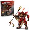 Jucărie LEGO Ninjago Robot Cavaler de Foc - Cadou de Ziua de Naștere - Piese de Construcție - Băieți și Fete - Vârste 14, 15, 16 - Elevi de Gimnaziu - Robot Competitiv