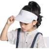 Kids Golf Visor Hat Children Ponytail Sports Hats Cotton Sun Visors Caps Summer Girls Athletic Adjustable for 6-12 Years