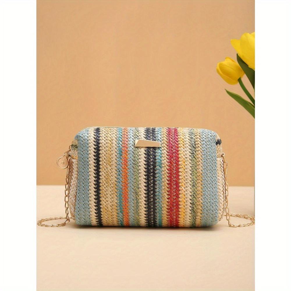 

Girlish Color Straw Shoulder Bag Multifunctional, Portable and Perfect as a Women s Camera or Cosmetics Bag