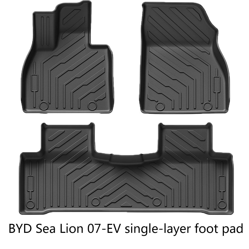 TPE Full Coverage Car Floor Mats Fit BYD Sealion 7 2024-2026 Waterproof Anti-slip Custom Auto Foot Liners EV Interior Protector