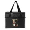 Thermal Bag Portable Lunch Bags Insulated Cooler Bag Food Bento Bags Printing Gold Letter Series Travel Picnic Storage Ice Bags