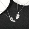 2 Pcs I Love You Heart Pendant Necklace Set Lock And Key Choker Chain For Couple Lovers Romantic Jewelry Valentine's Day Gift