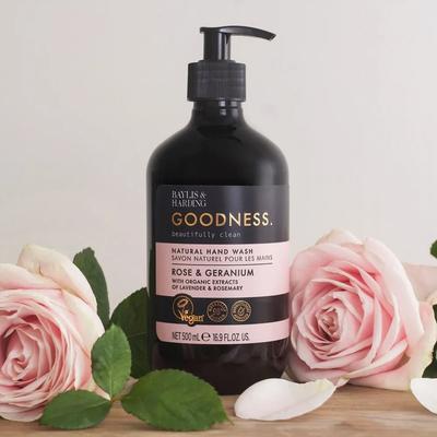 [BAYLIS&HARDING] Goodness Rose & Geranium Hand Wash 500ml