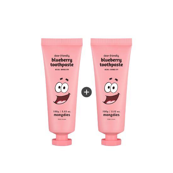 Mongdies Spongebob Edition Kids Blueberry Toothpaste 100g - Pack of 2