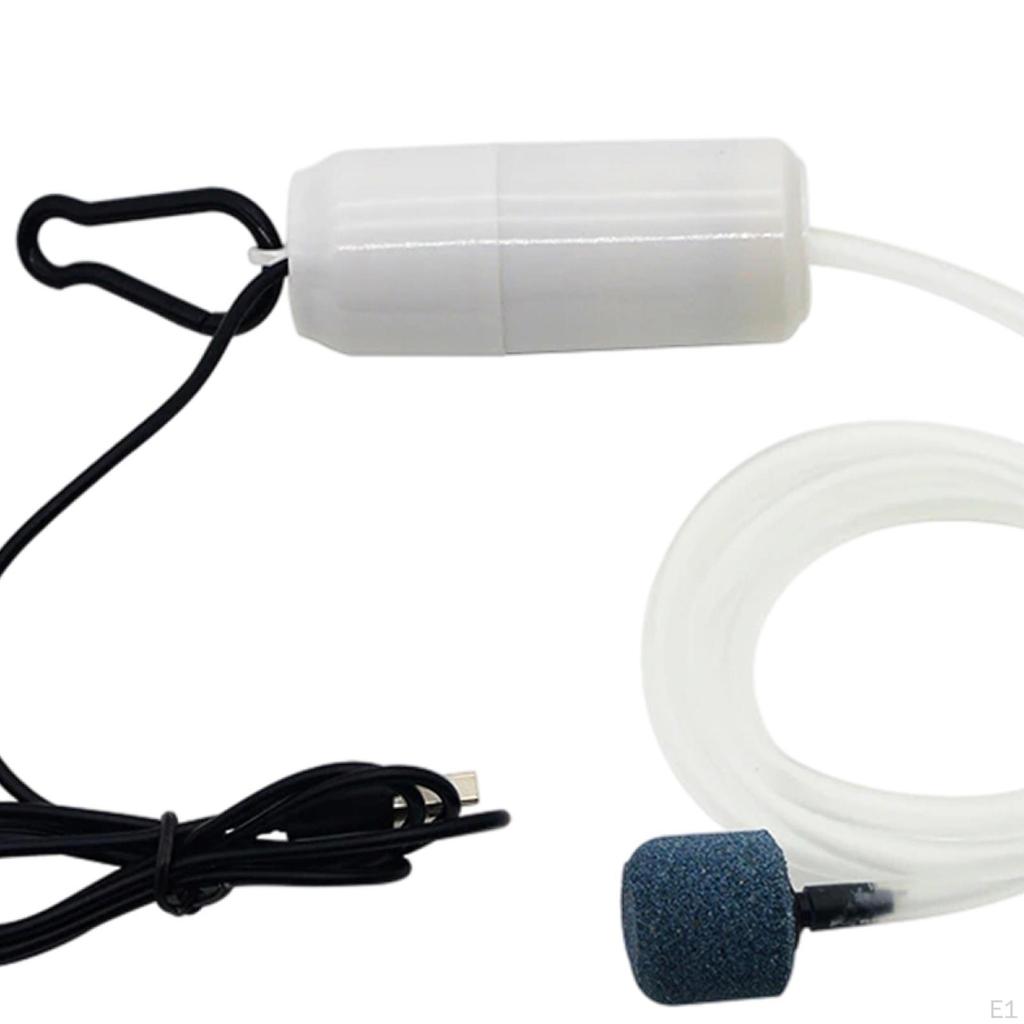 Air Pump USB Charging Mute Fishing 5 Tank Portable ator Saving with Buckle