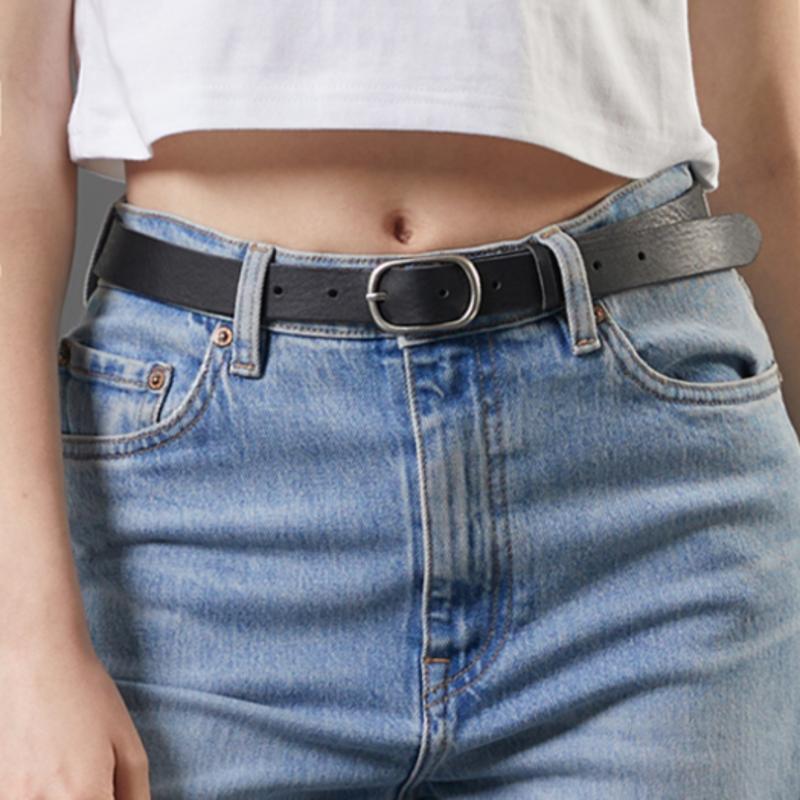 

KOLEAT Анна Квадратное кольцо Итальянский ремень из натуральной коровьей кожи [Черный] BLACK_FREE