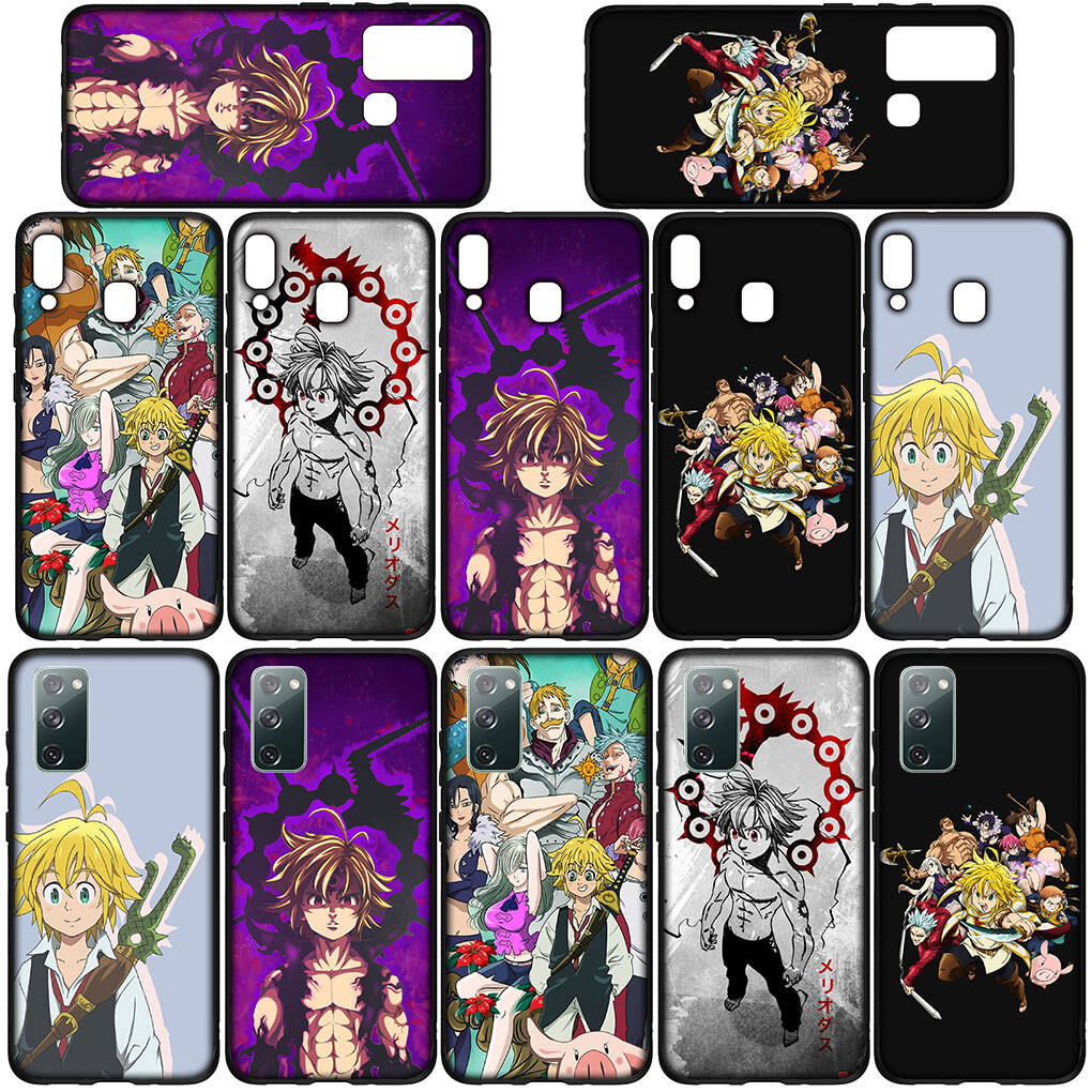 Custodia per Telefono per Samsung Galaxy S25 S23 S22 S24 Ultra FE A05 A06 A15 A16 A36 A37 A35 A54 A55 A56 A57 A25 A26 A53 Anime Sette Peccati Capitali Meliodas Copertura