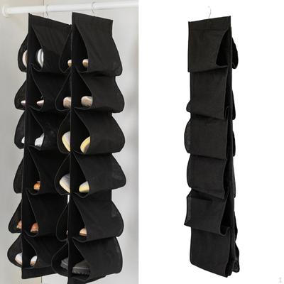 Durable Hanging Shoes Rack Mesh Pockets Dust Proof Rack, Storage Complete