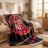 Sunderland Football Print Flannel Blanket Soft Warm Sofa Bed Throw Blanket For Home Office Bedroom