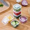Mini Kleiner Snack-Organizer mit 1/4/6 Fächern Ketchup Salat Gewürze Tragbarer Lebensmittelbehälter Küchengewürz-Aufbewahrungsbehälter