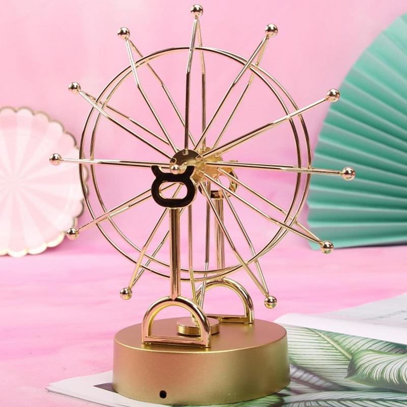 Electric Perpetual Motion Machine Physics Mechanics Science Toys Rotating Ferris Wheel Perpetual Motion Desk Decor Ornaments