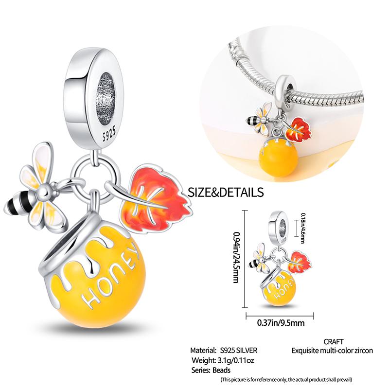 Copper Fashion Squirrel Squirrel Maple Leaf Charms Beads For 3Mm Bracelet Diy Fine Jewelry Gift Making