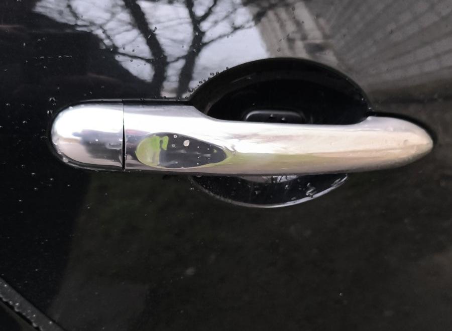 Handle Pads (4 Pcs., Stainless Steel) Without Chip, OmsaLine - Italian Stainless Steel for Renault Scenic/Grand 2009-2016