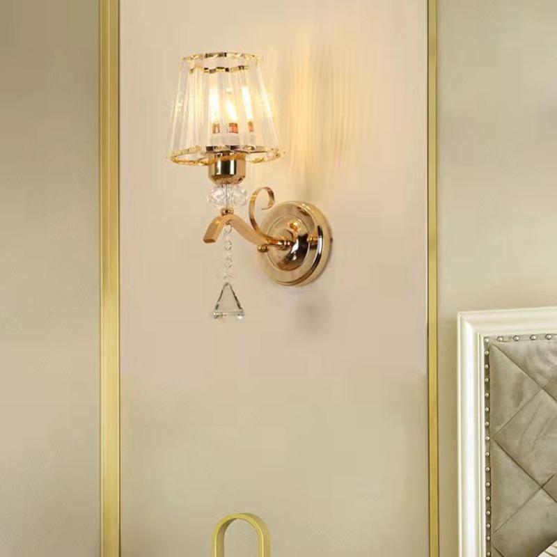New Crystal Wall Lamp, Nordic Modern Living Room Wall Light, Hallway Bedroom Headboard Lamp, Ambient Wall Light
