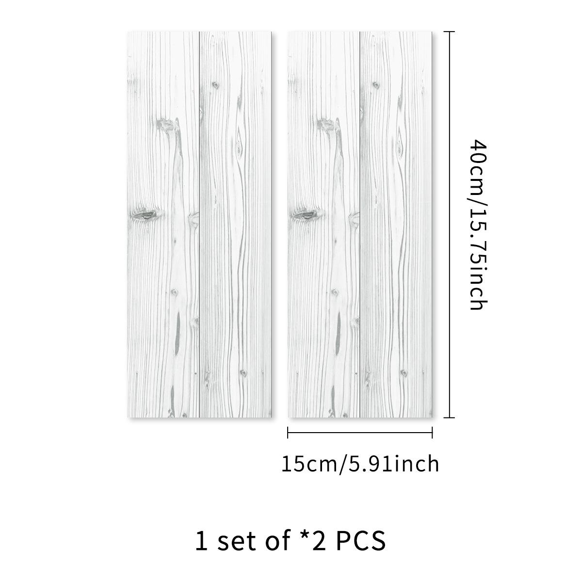

40X15 см 2 шт ПВХ наклейка на стену с текстурой дерева самоклеящаяся водонепроницаемая украшение для стен гостиной спальни наклейка на пол 2 pieces