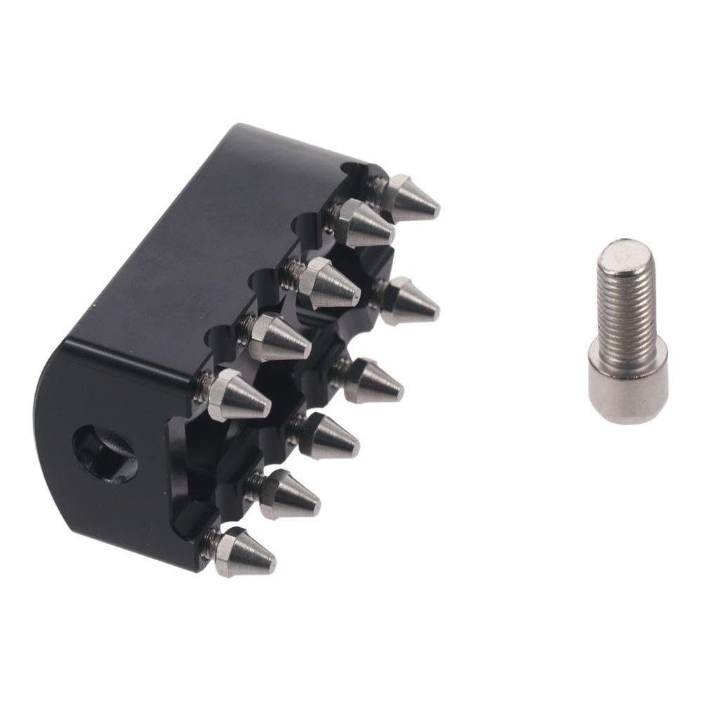 Pedală Schimbător Viteze Motocicletă, Aluminiu Negru 55x32mm / 2.17x1.26 Inch Pedală Picior