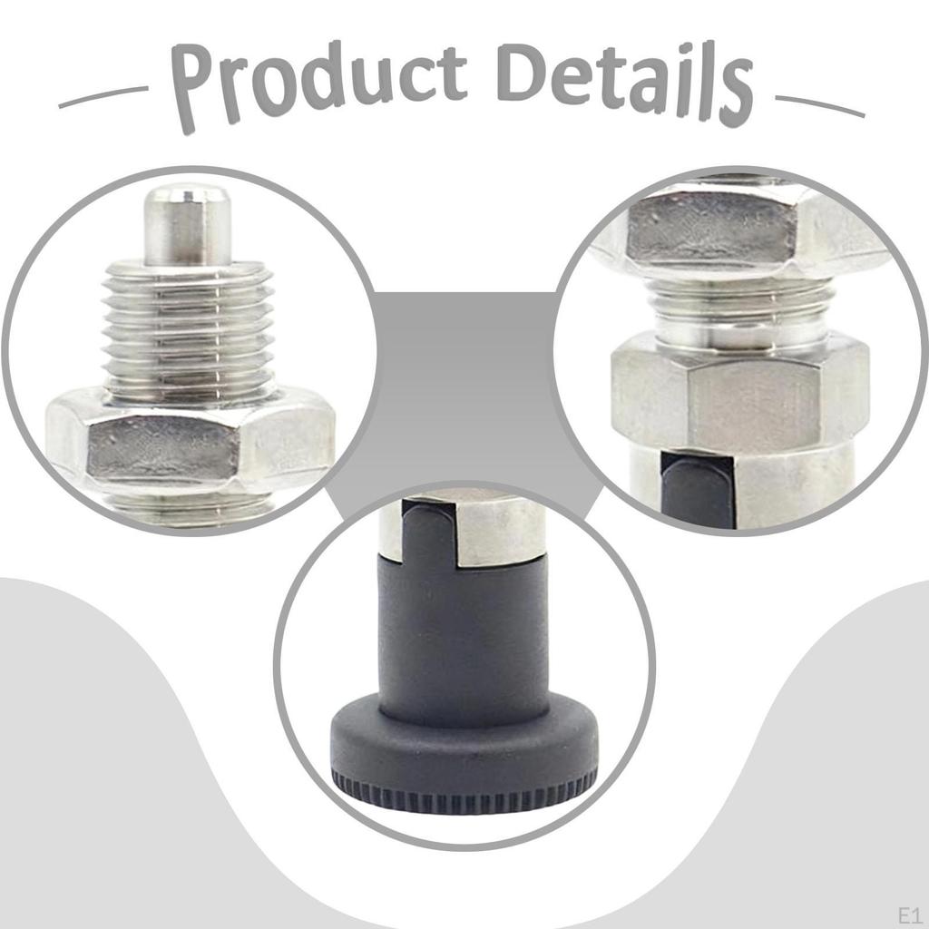 Spring Knob Plunger Locating Pin Self Locking Fine Thread Stable Rotation Professional High