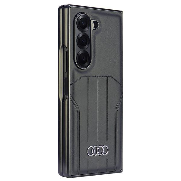 Audi Synthetic Leather Magsafe Z Fold6F956 Czarny/Black Hardcase Au-Tpupcmfold6-Q5/D1-Bk