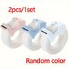 Set of 2 Invisible Tape Dispensers with Cutters - Ideal for Students, Offices, and Home Use - Pink and Blue Dispensers with Clear Tape